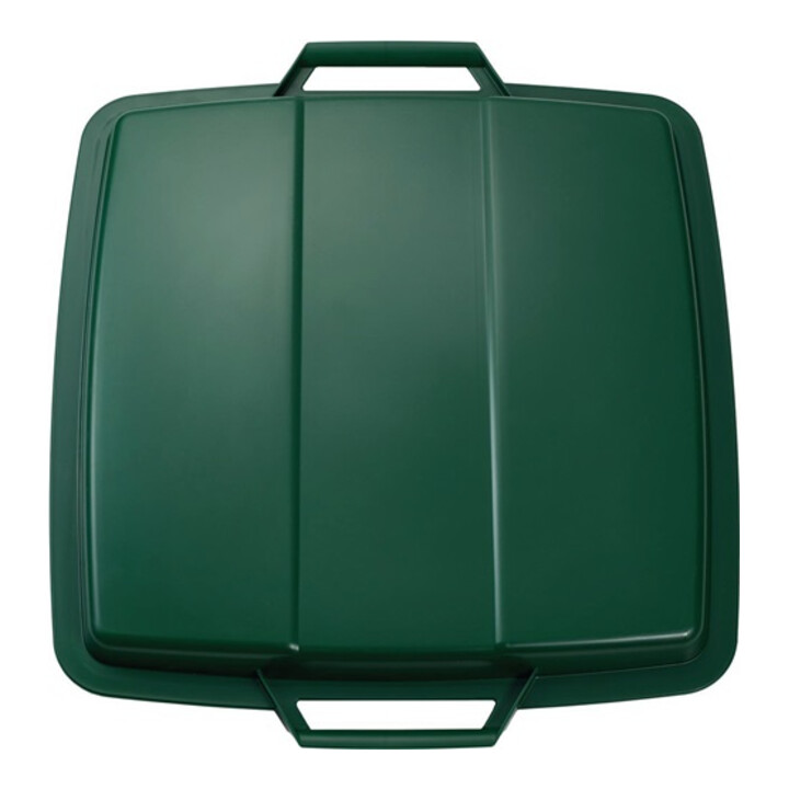 Couvercle PP vert l.485xP510mm poubelle 90 l GRAF
