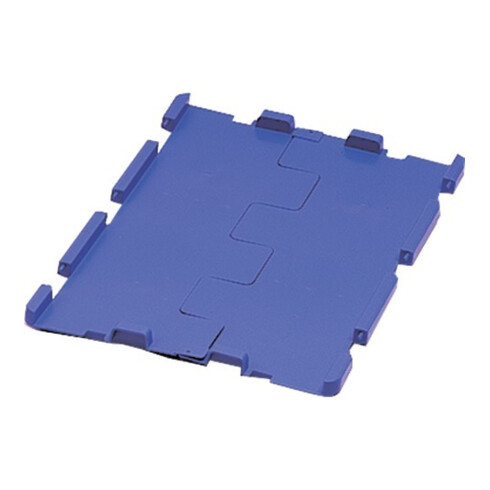 Couvercle rabattable PP L600xl400mm bleu avec charnière 4 pcs/carton LA-KA-PE