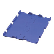 Couvercle rabattable PP L600xl400mm bleu avec charnière 4 pcs/carton LA-KA-PE