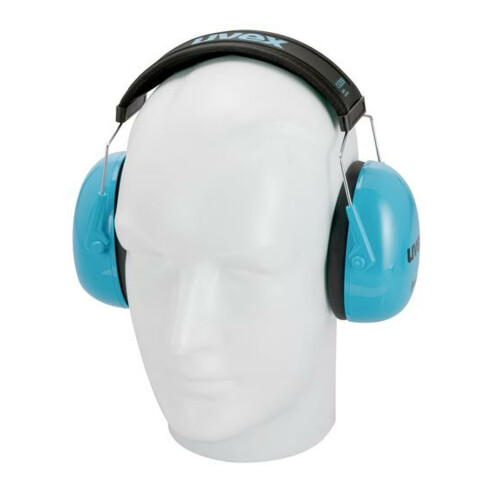 Couvre-oreilles uvex K Junior, bleu, SNR 29 dB, taille S, M