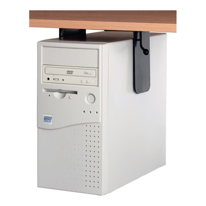 CPU-support largeur int. 70-230 mm H. int. 310-555 mm gris adapté à tables d'emb