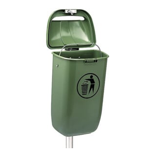 Craemer Poubelle 50 l en plastique orange avec support