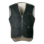 CRAFTLAND gilet de protection en large velours côtelé, T. 3XL, noir