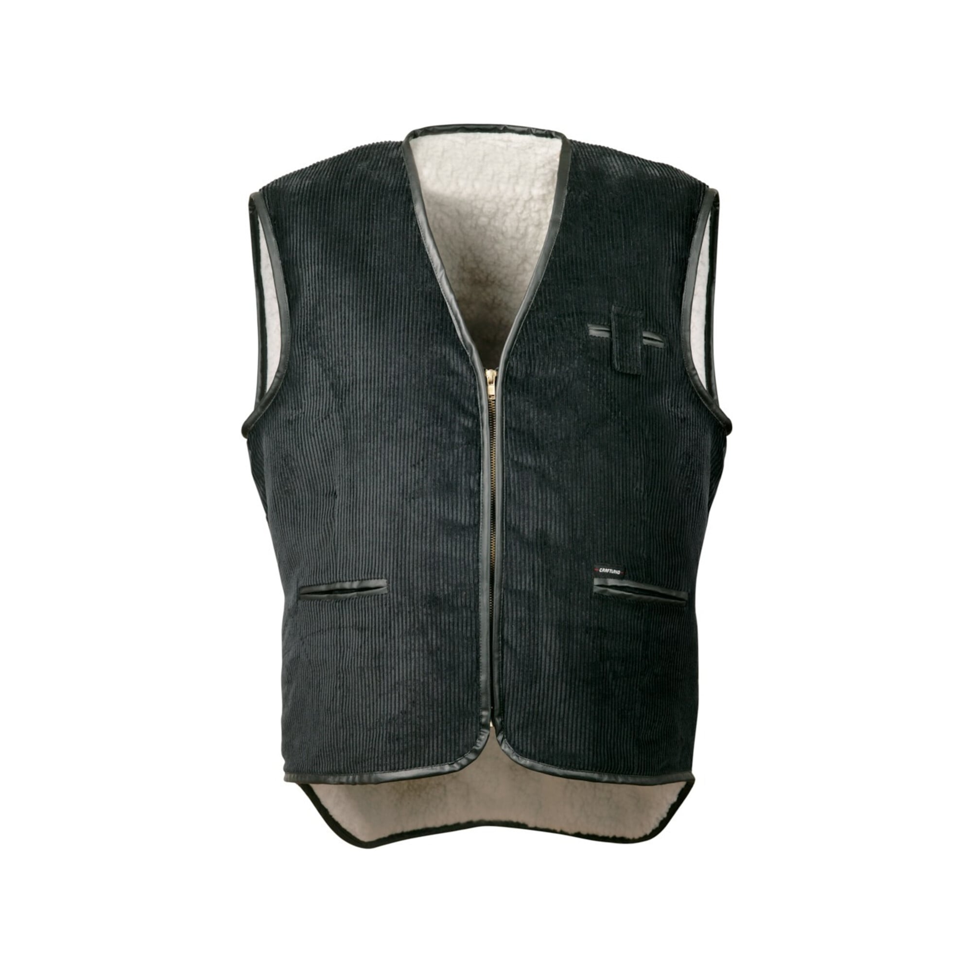 CRAFTLAND protection Breitcordweste, Gr. L, schwarz