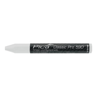 Craie de marquage Classic PRO 590 blanc av.emballage papier Pica Classic PRO 590