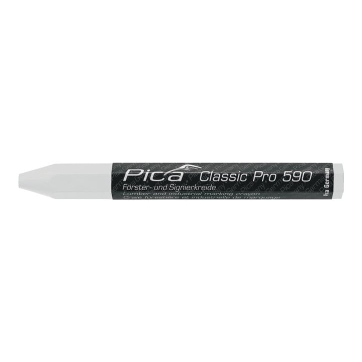 Craie de marquage Classic PRO 590 blanc av.emballage papier Pica Classic PRO 590