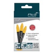 Craie de marquage Classic PRO 590 jaune av.emballage papier Pica Classic PRO 590-4