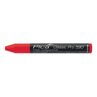 Craie de marquage Classic PRO 590 rouge av.emballage papier Pica Classic PRO 590