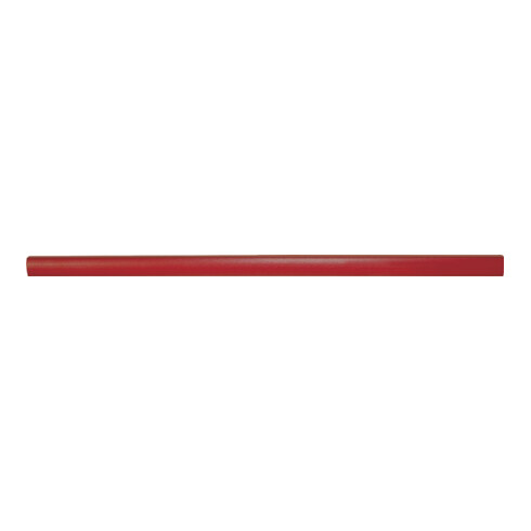 Crayon de charpentier 24 cm ovale plate rouge poli non taillé