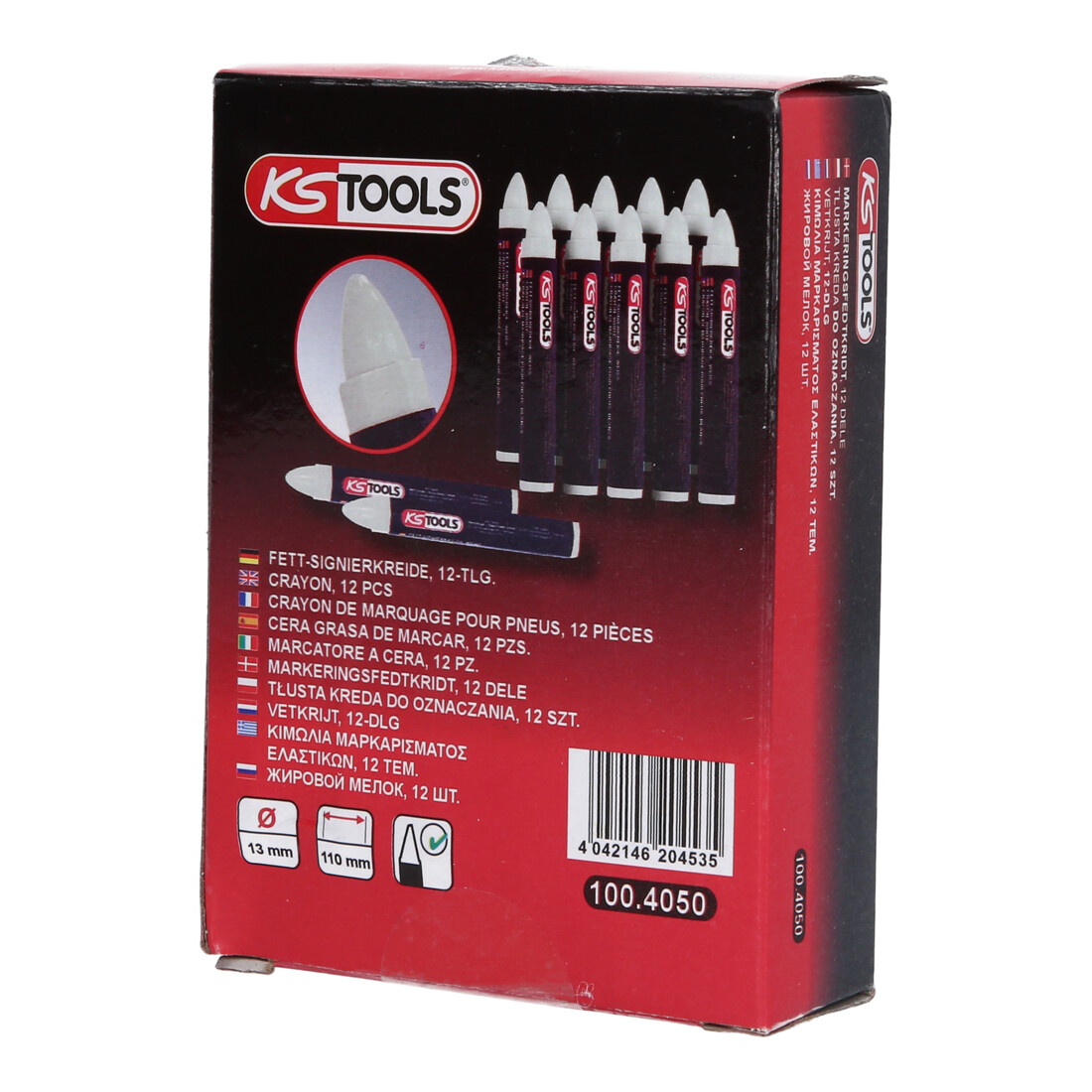 Crayons blancs de marquage pour pneu, pack de 12