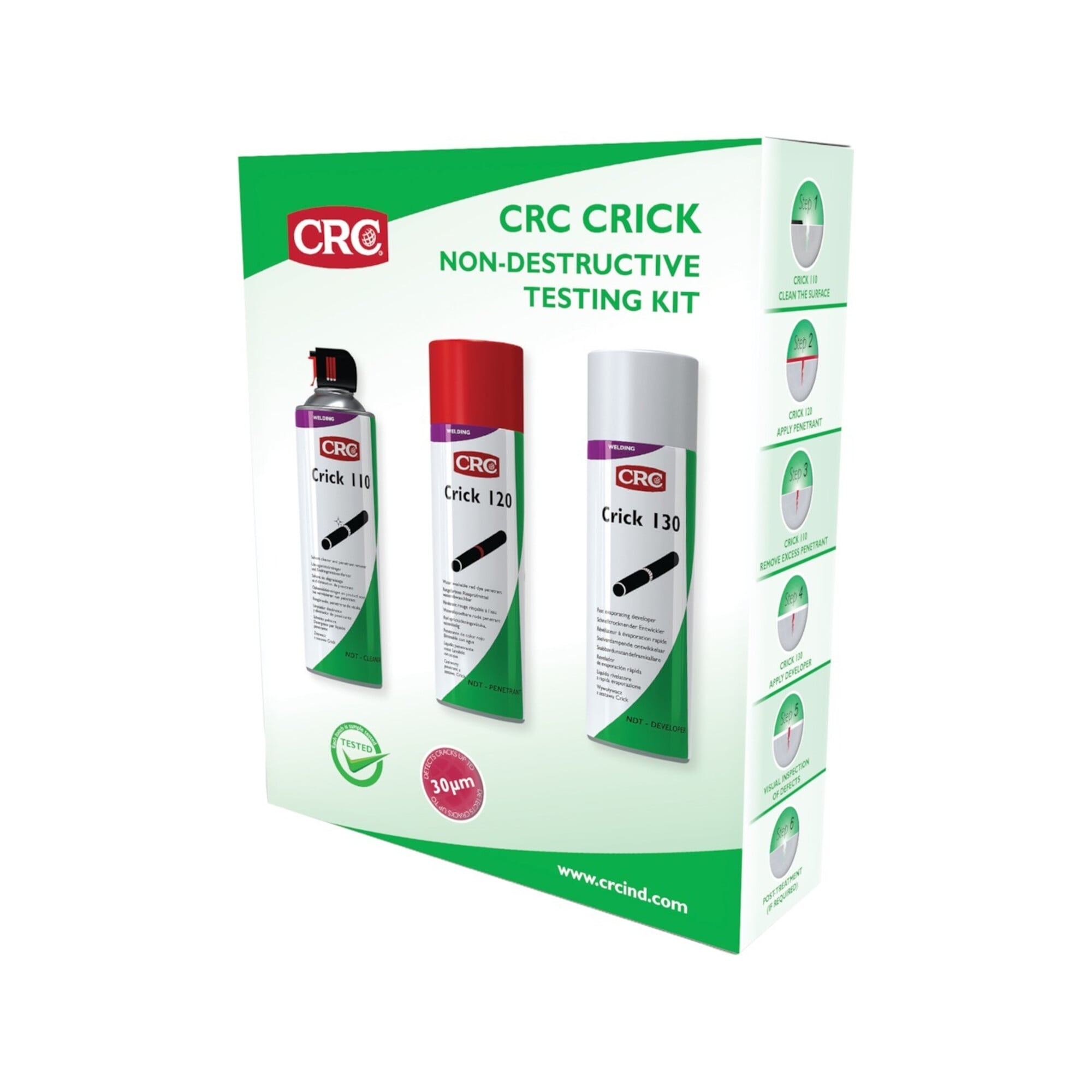 CRC Crick Promo Set 110 + 120 + 130 Rissprüfung ; CRC Industries