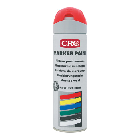 CRC Evidenziatore spray MARKER PAINT, 500ml, Vernice per segnaletica: R