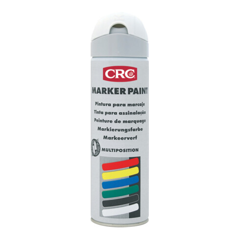 CRC Evidenziatore spray MARKER PAINT, 500ml, Vernice per segnaletica: W