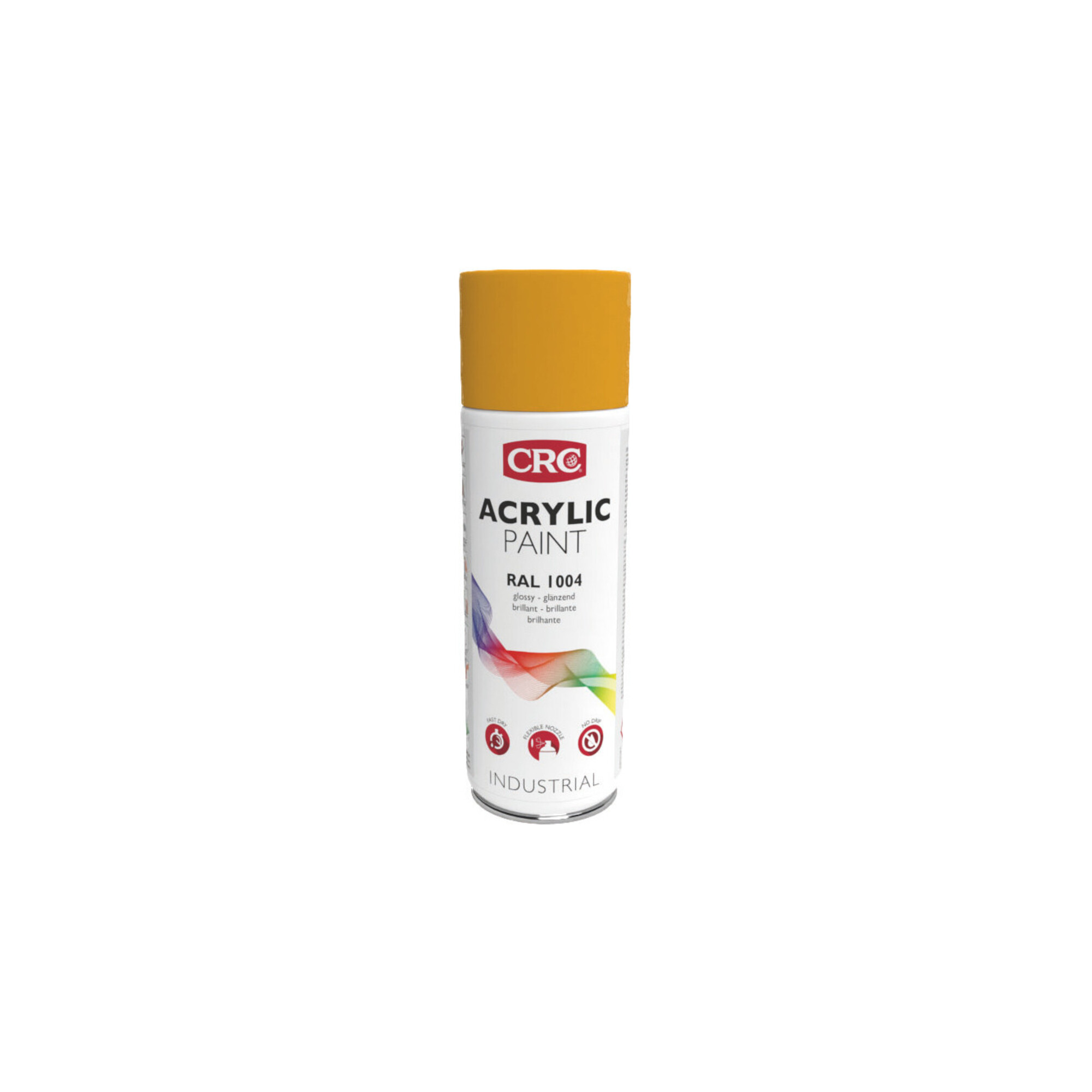 CRC Farblack Acrylic Paint goldgelb, Inhalt: 400ml ; CRC Industries