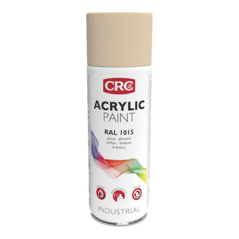 CRC Farblack Acrylic Paint hellelfenbein, Inhalt: 400ml