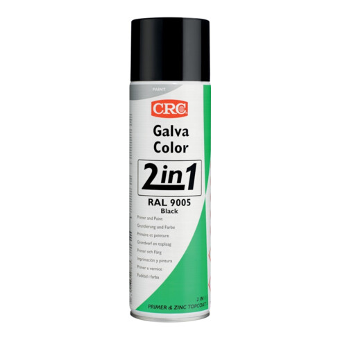 CRC Galvacolor 9005 Noir Peinture antirouille 2 en 1 500 ml