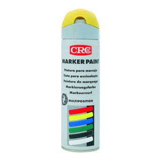 CRC MarkerPaint Marqueur Mat Jaune 500ml Bombe