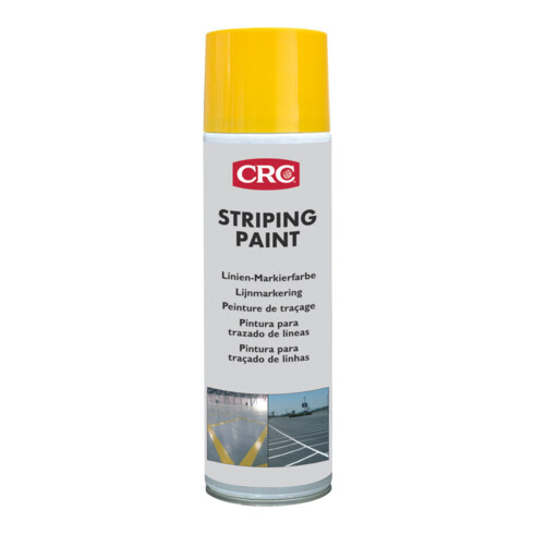 CRC Peinture de marquage de lignes Jaune, 500 ml, Contenance : 500ml