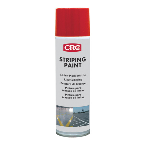 CRC Peinture de marquage de lignes rouge, 500 ml, Contenance : 500ml