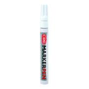 CRC Permanentmarker MARKERPEN weiß Strich-B.1-4,5mm Schreibspitze wasserfest