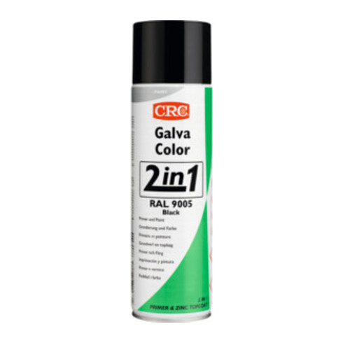 CRC Spray anticorrosivo allo zinco Galvacolor 2in1, 500ml, Black