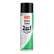 CRC Spray anticorrosivo allo zinco Galvacolor 2in1, 500ml, Black