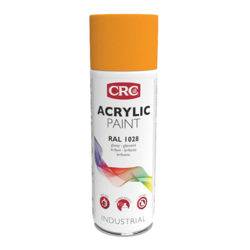 CRC Verflak Acrylic Paint meloengeel, Inhoud: 400ml
