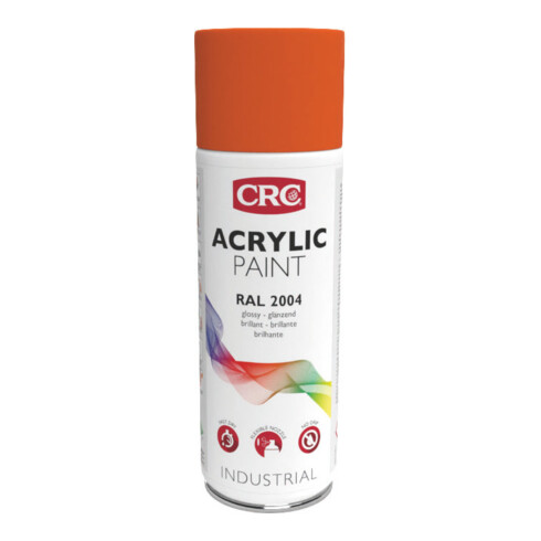 CRC Verflak Acrylic Paint oranje, Inhoud: 400ml