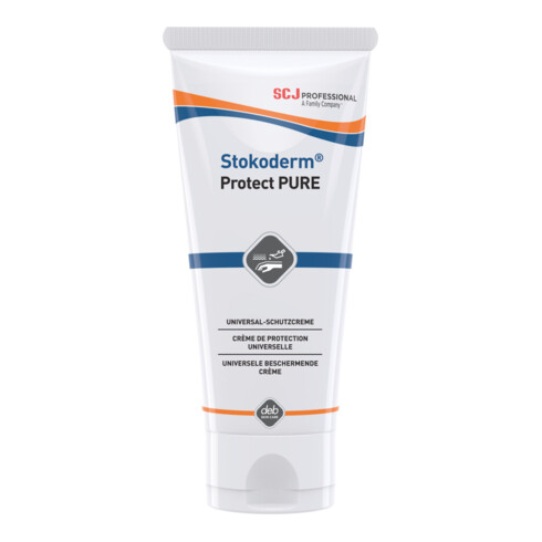 Crème de protection p. les mains Stokoderm Protect PURE 100 ml sans silicone tub