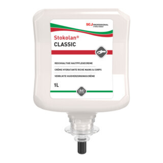 Crème de soin p. les mains Stokolan® Classic 1 l parfumée cartouche