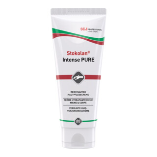 Crème de soin p. les mains Stokolan® Intense 100 ml sans silicone tube