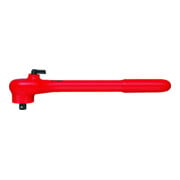 KNIPEX Cricchetto reversibile isolato 1000V con squadra esterna 1/2 265mm per bussole