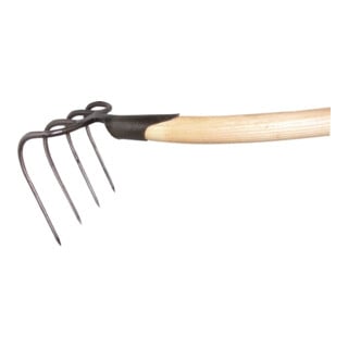 Croc à bêcher L. des dents 210 mm avec douille à ressort, avec manche poids 1200