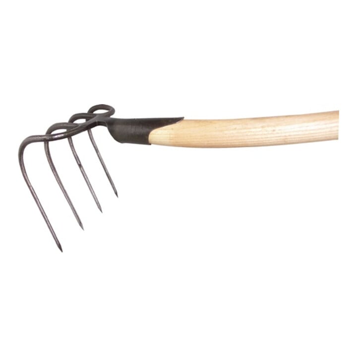 Croc à bêcher L. des dents 210 mm avec douille à ressort, avec manche poids 1200