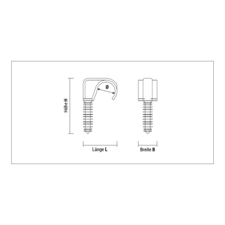 Crochet Nylon Taclip simple 22 Réf. FTS (100 pcs) CELO