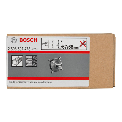 Croix de centrage Bosch pour carotteuses à sec et forets à douille de 68 mm