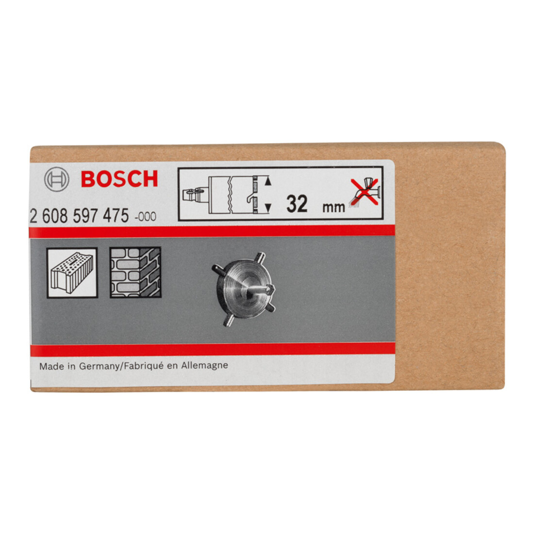Bosch Croix de centrage pour couronnes trépan et fraises-cloches à sec