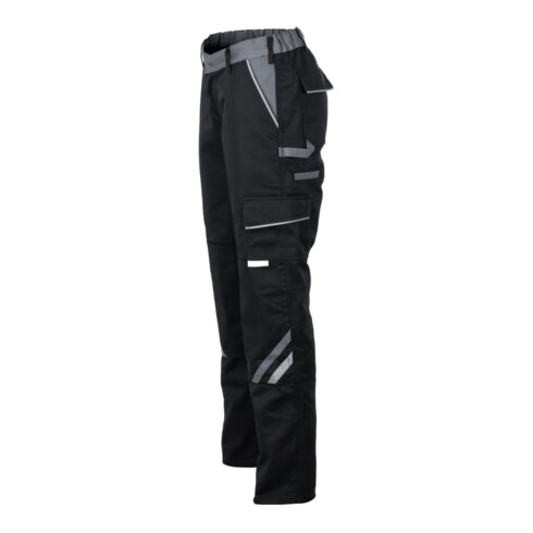 Pantalon femme Planam Highline noir/argent/zinc