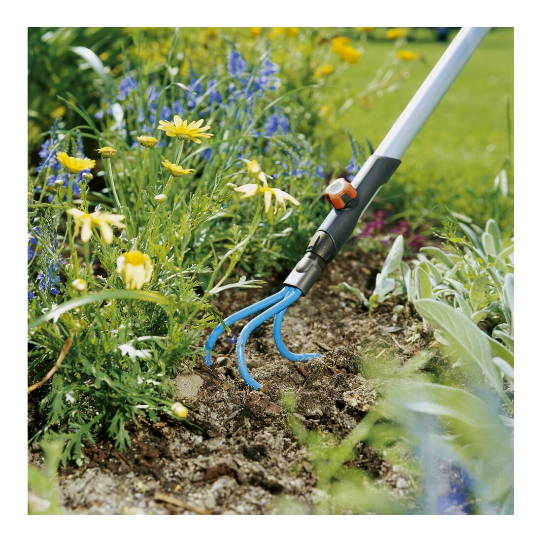 Cultivateur combisystem GARDENA, 3 dents, largeur 9 cm