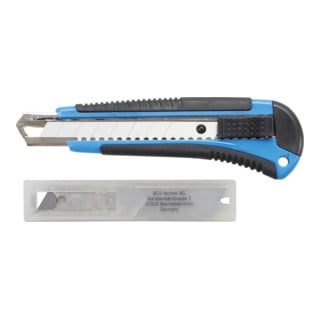 Cutter à lames largeur de lame 18 mm BGS