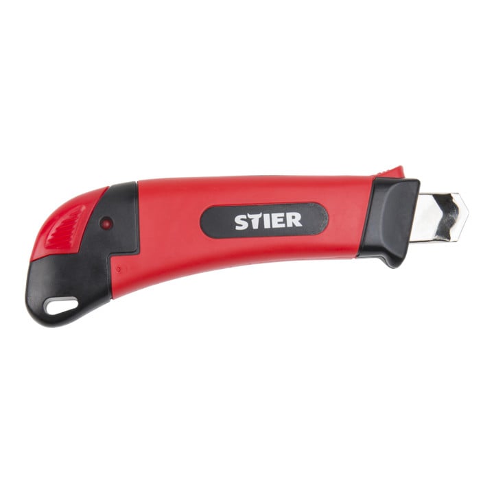 Cutter STIER, largeur 18 mm avec taille-crayon