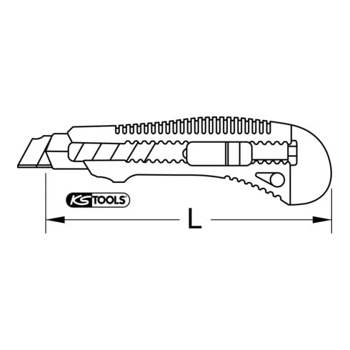 KS Tools Couteau universel standard à lame escamotable