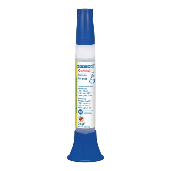 Cyanacrylatklebstoff VA 1401 30g farblos,klare Flüssigkeit Pen-System WEICON
