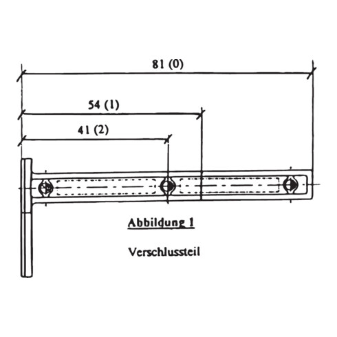 Cylindre aveugle universel UBZ 1 épaisseur de porte 84-154mm ma vern
