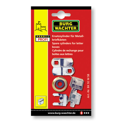 Cylindre Burg-Wächter pour boîtes aux lettres BK 92 M SB