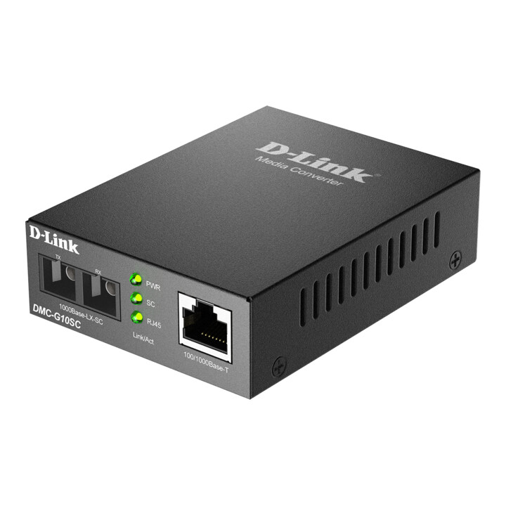 D-Link Medienkonverter DMC-G10SC/E 100/1000BaseT zu 1000BaseLX SC Singlemode