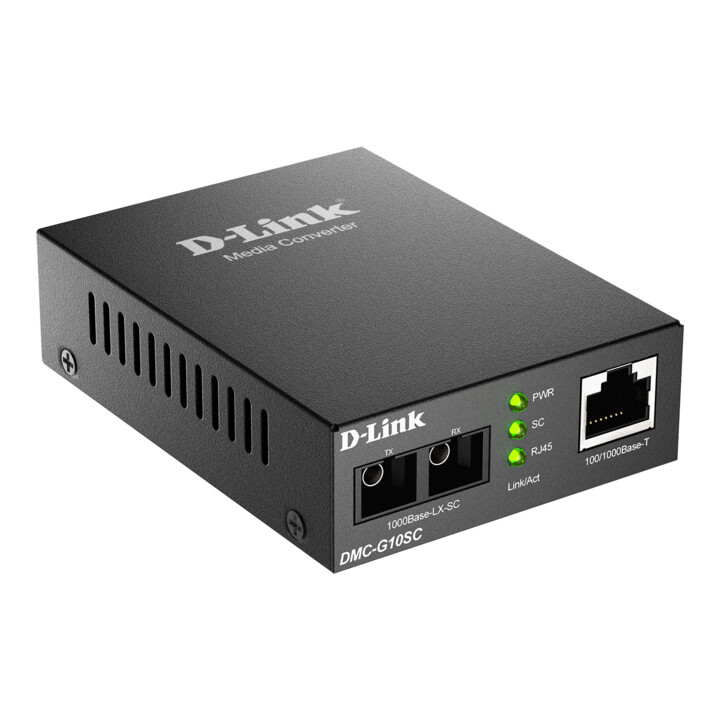 D-Link Medienkonverter DMC-G10SC/E 100/1000BaseT zu 1000BaseLX SC Singlemode