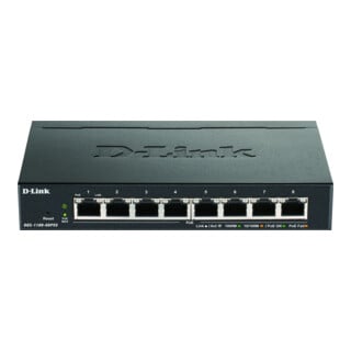 D-Link SmartSwitch DGS-1100-08PV2 8-Port Gigabit PoE Layer2