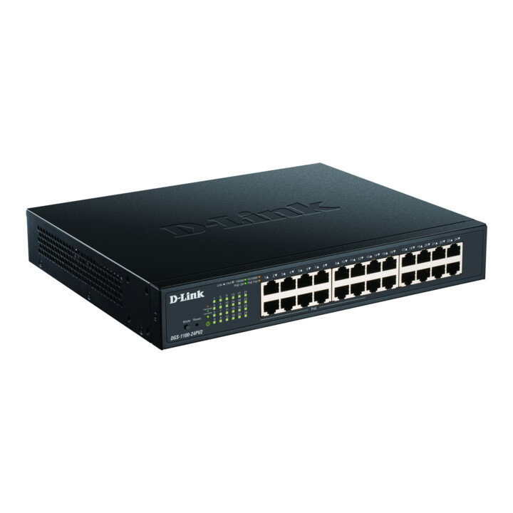 D-Link Switch DGS-1100-24PV2 24-Port Gigabit PoE Smart