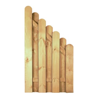 DAAN-Serie Bogen Abschluss 90 x 160/90 cm kdi-grün Lamellen 20 x 145 mm